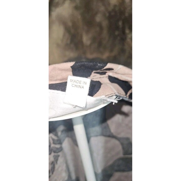 Panama Jack Womens Black Linen Blend Hawaiian Floral Print Blouse Size Medium - Picture 7 of 7